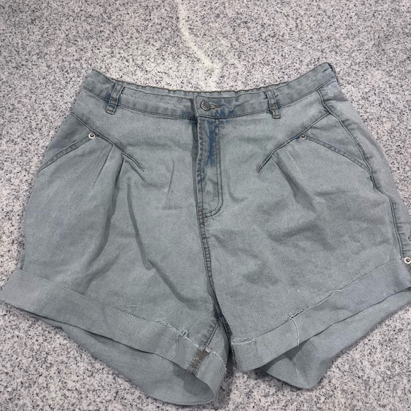 Pants - Women's Light Blue Denim Shorts